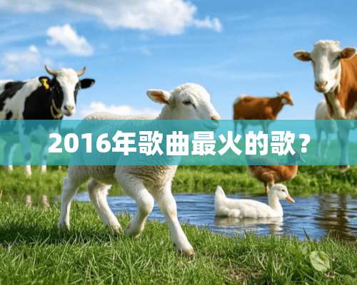 2016年歌曲最火的歌？