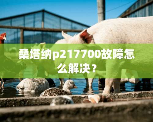 桑塔纳p217700故障怎么解决？