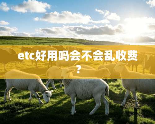 etc好用吗会不会乱收费？