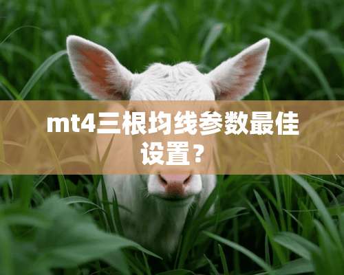 mt4三根均线参数最佳设置？