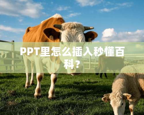 PPT里怎么插入秒懂百科？