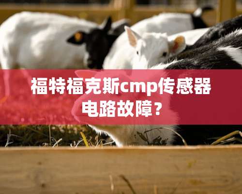 福特福克斯cmp传感器电路故障？