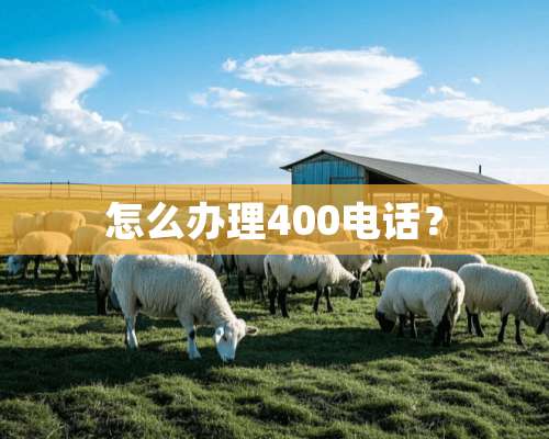 怎么办理400电话？