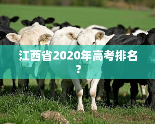 江西省2020年高考排名？