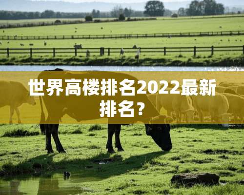 世界高楼排名2022最新排名？