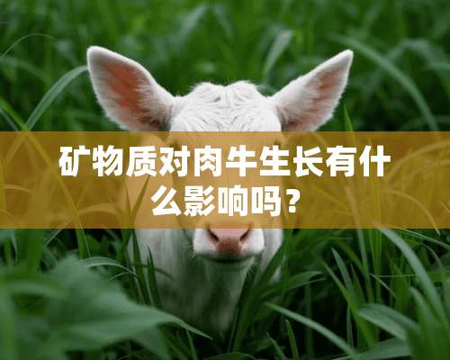 矿物质对**生长有什么影响吗？