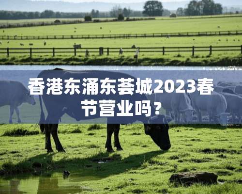 香港东涌东荟城2023春节营业吗？