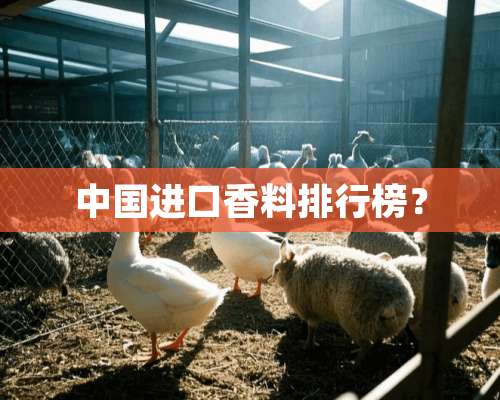 中国进口香料排行榜？