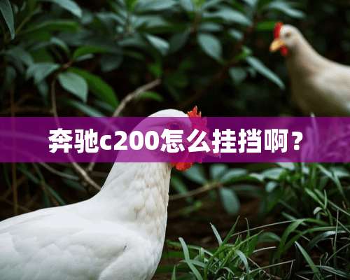 奔驰c200怎么挂挡啊？