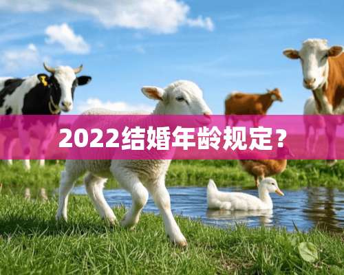 2022结婚年龄规定？