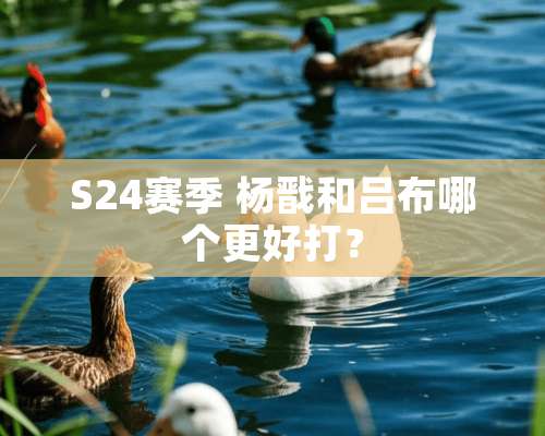 S24赛季 杨戬和吕布哪个更好打？