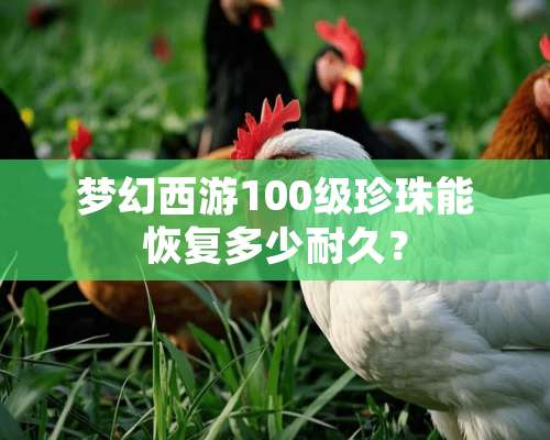 梦幻西游100级珍珠能恢复多少耐久？