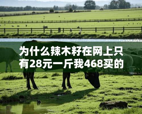 为什么辣木籽在网上只有28元一斤我468买的？