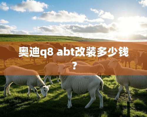 奥迪q8 abt改装多少钱？