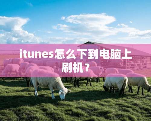 itunes怎么下到电脑上刷机？