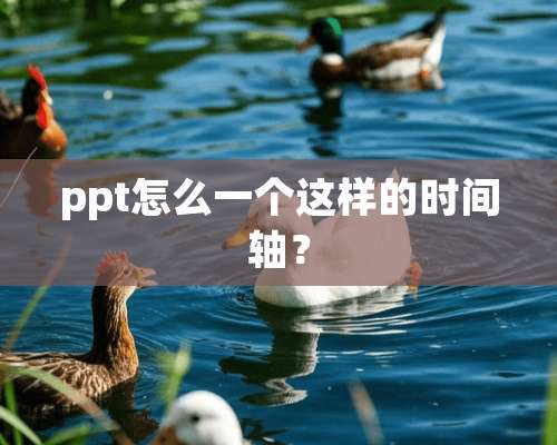 ppt怎么一个这样的时间轴？