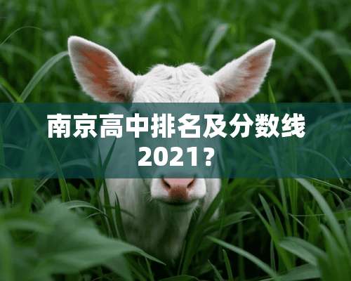 南京高中排名及分数线2021？