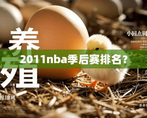 2011nba季后赛排名？