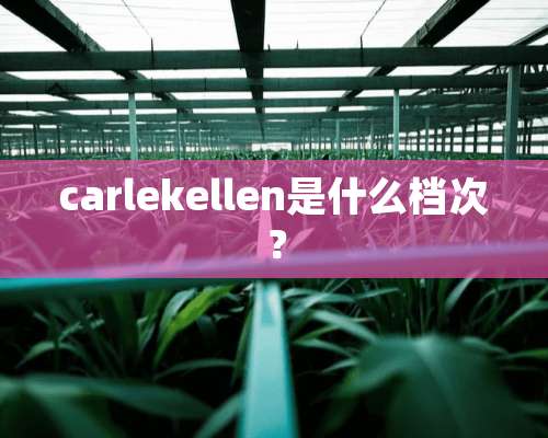 carlekellen是什么档次？