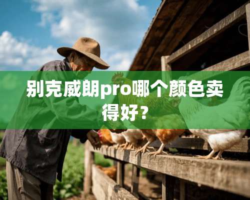 别克威朗pro哪个颜色卖得好？