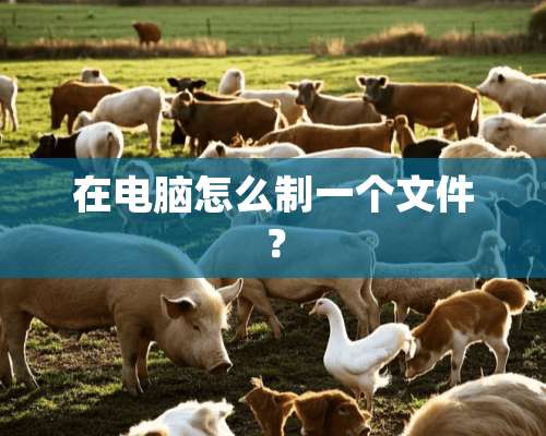 在电脑怎么制一个文件？