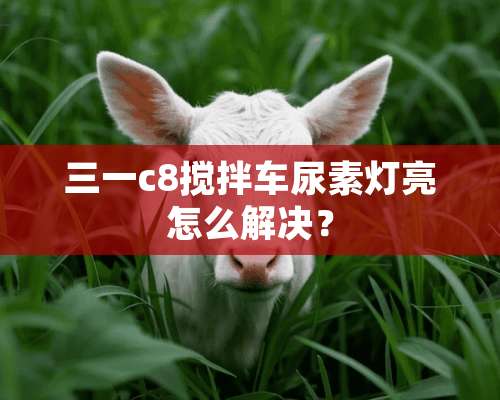 三一c8搅拌车尿素灯亮怎么解决？