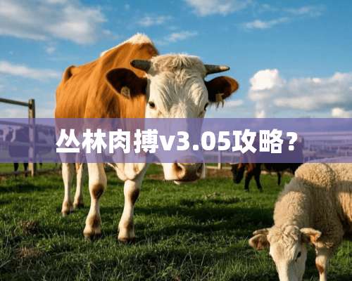 丛林肉搏v3.05攻略？