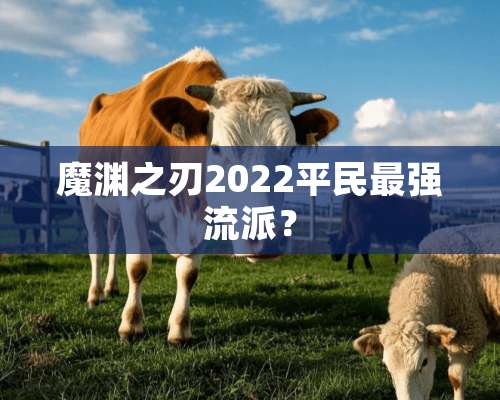 魔渊之刃2022平民最强流派？