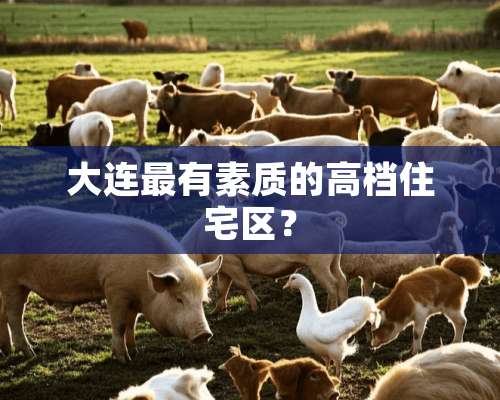 大连最有素质的高档住宅区？