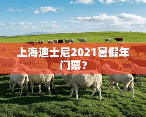 上海迪士尼2021暑假年门票？