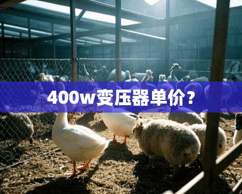 400w变压器单价？