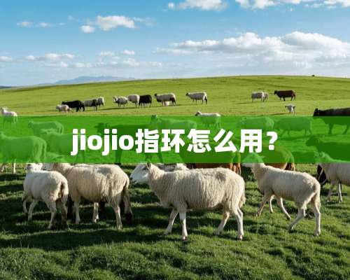 jiojio指环怎么用？